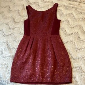 Aritzia Babaton Burgundy Dress